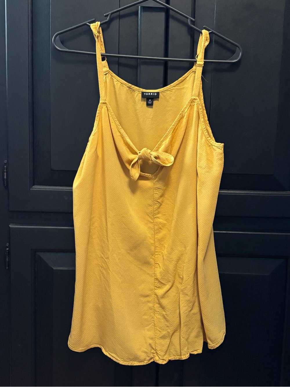 torrid Yellow Tie-Front Spaghetti Strap Cami
